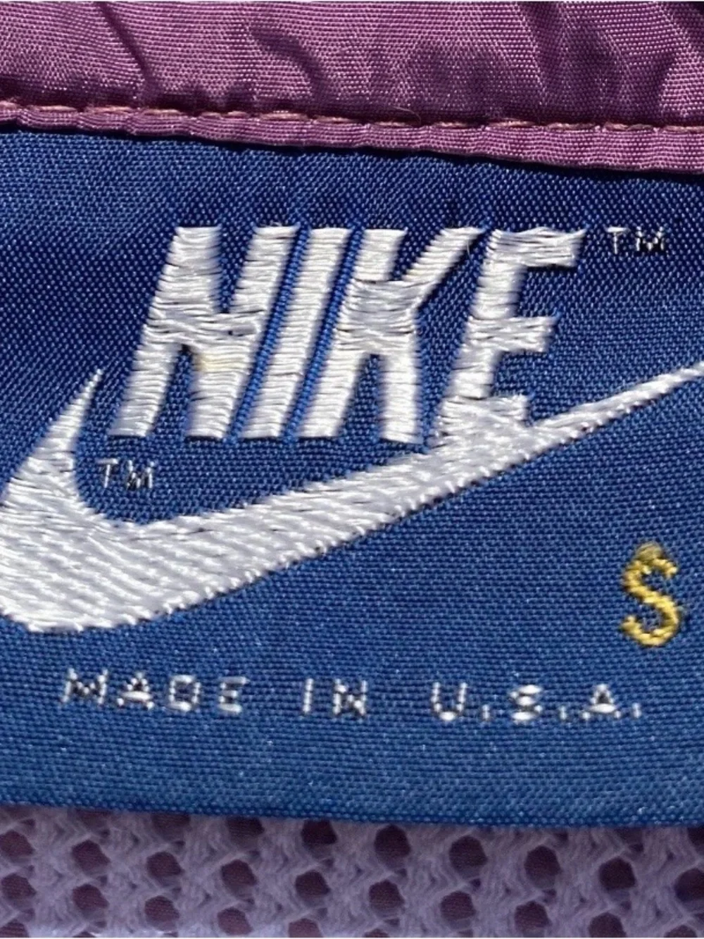 VTG 80’s Nike Spellout Swoosh Colorblock Windbreaker Jacket Womens XXS USA Made